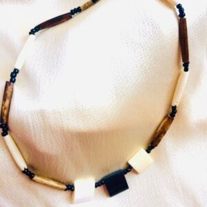 HANDMADE JEWELRY Vintage Bone Choker Necklace